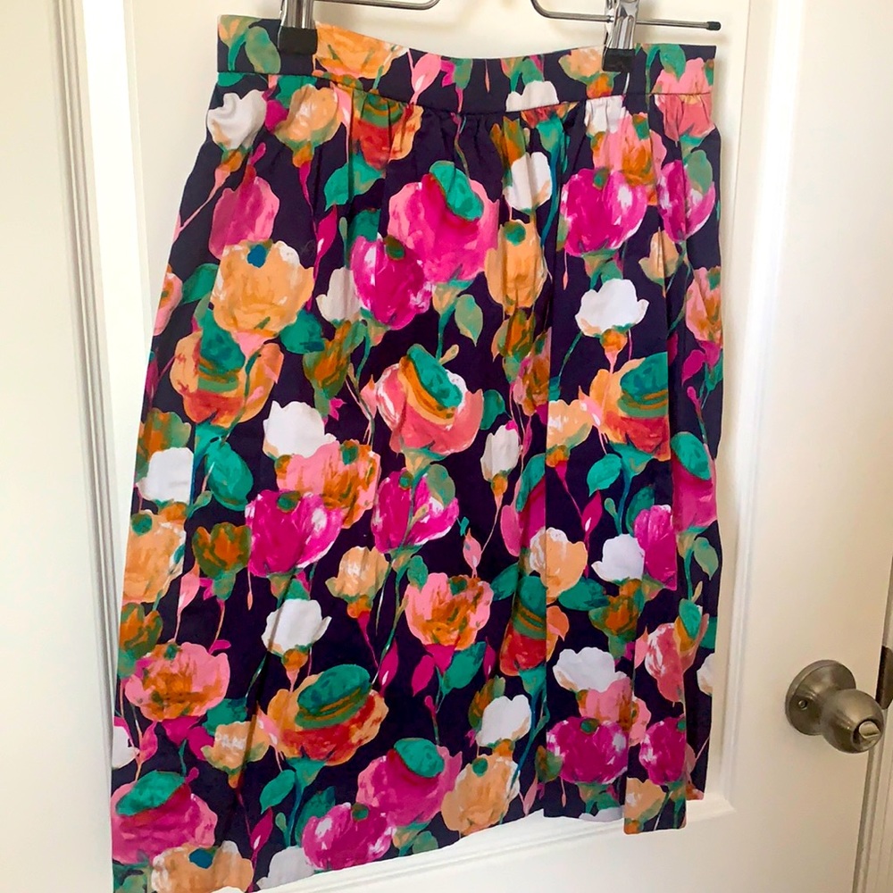 Jcrew floral pencil skirt